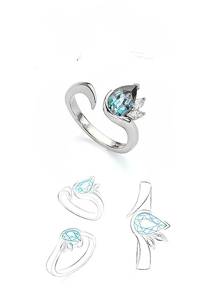 从纸笔到璀璨 探索首饰设计手绘稿的艺术与灵魂